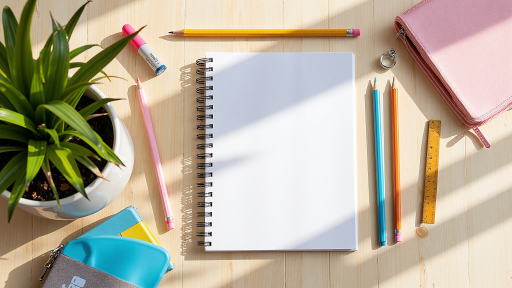 学习方法主题文章封面，包含书本、笔记、思维导图等教育元素，明亮背景